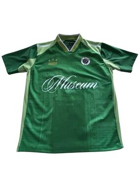 The Museum Muse Green Short-Sleeve Soccer Polo Shirt M
